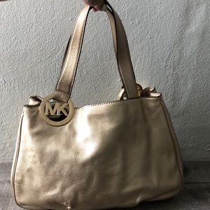 Gold Michael Kors shoulder bag